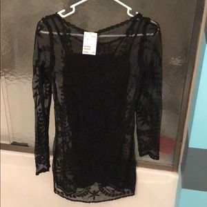 H&M black lace dress